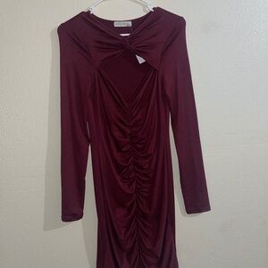 Maroon Dress